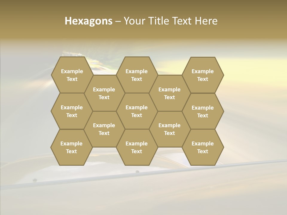 Speed Rear View Driver PowerPoint Template