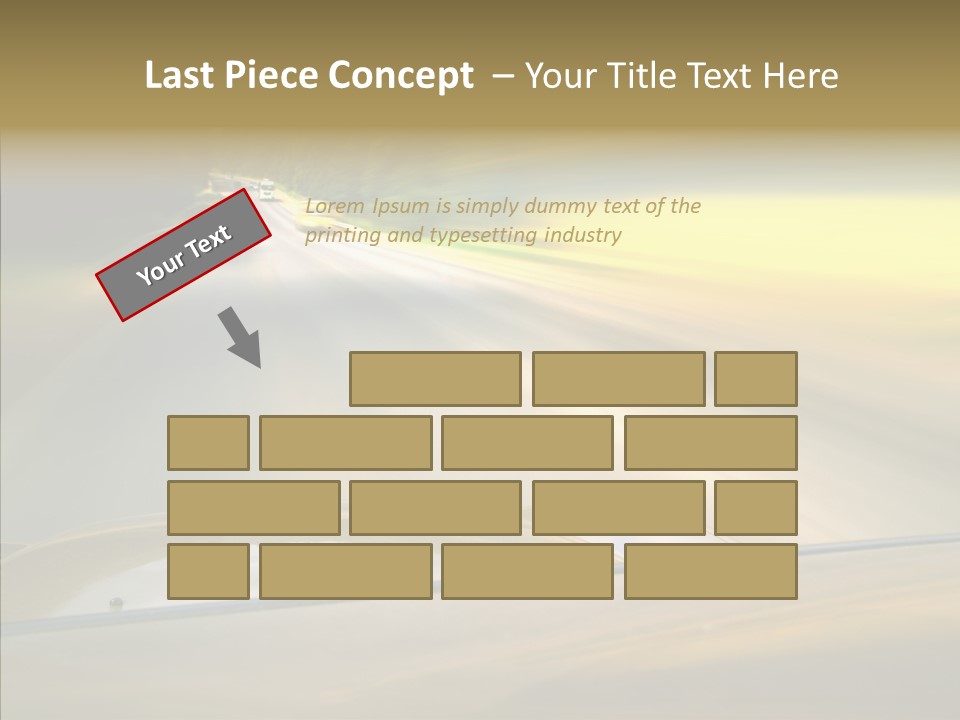 Speed Rear View Driver PowerPoint Template