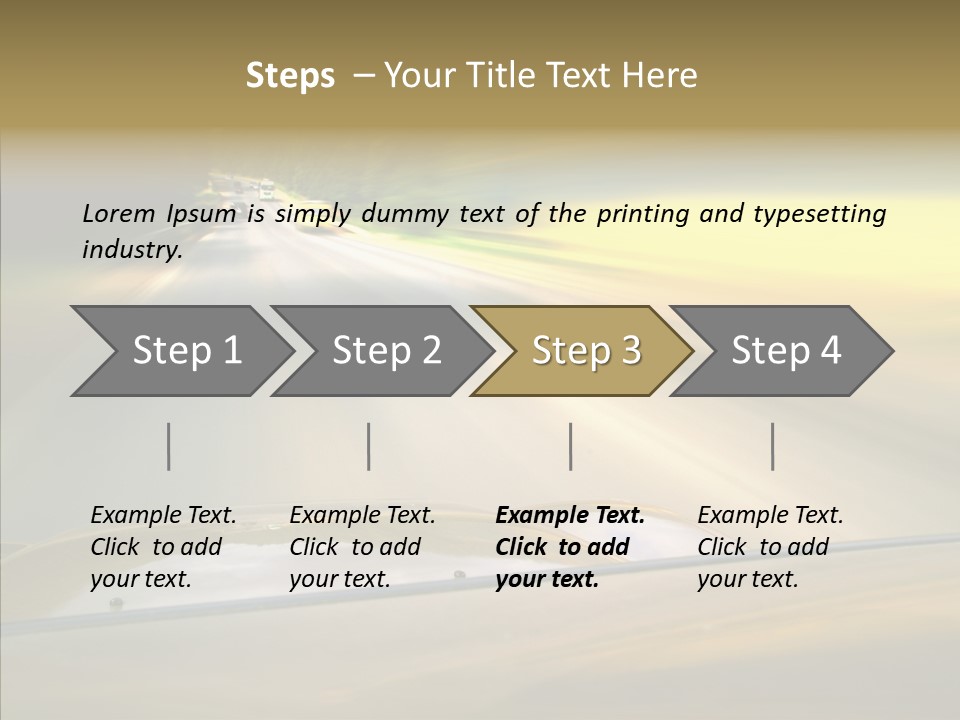 Speed Rear View Driver PowerPoint Template