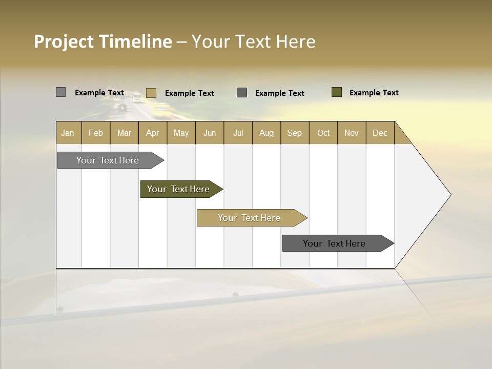 Speed Rear View Driver PowerPoint Template