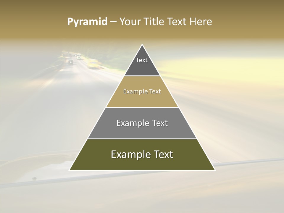 Speed Rear View Driver PowerPoint Template