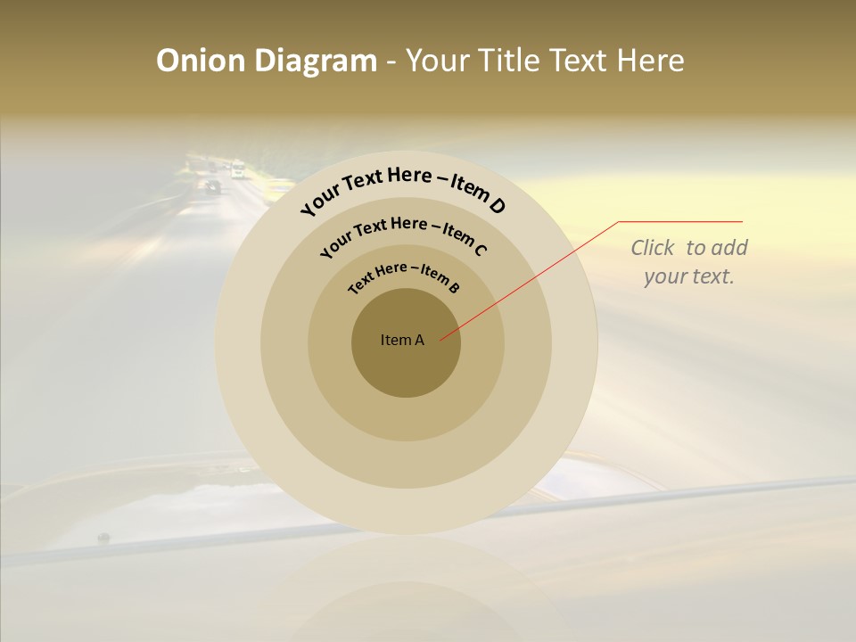 Speed Rear View Driver PowerPoint Template