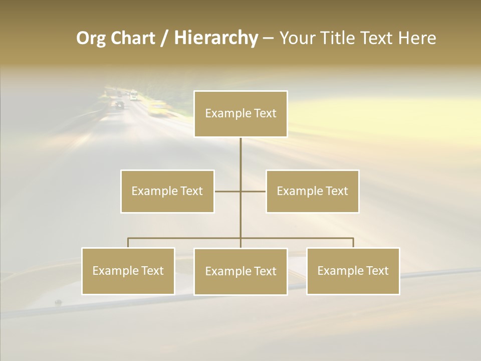 Speed Rear View Driver PowerPoint Template