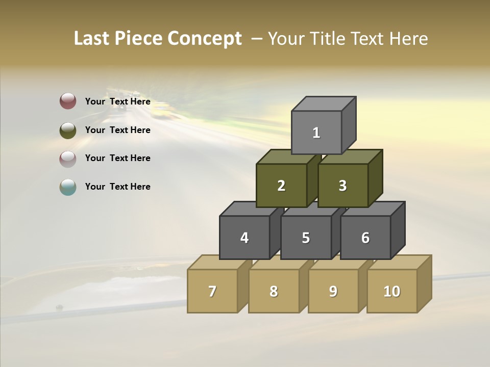 Speed Rear View Driver PowerPoint Template