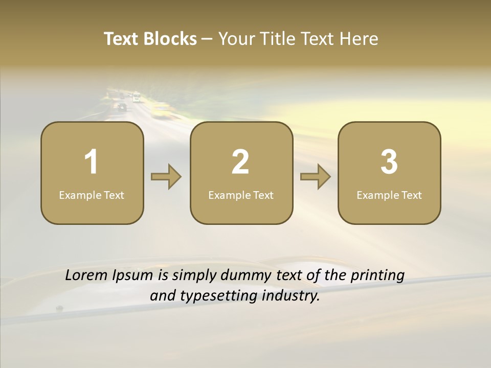 Speed Rear View Driver PowerPoint Template