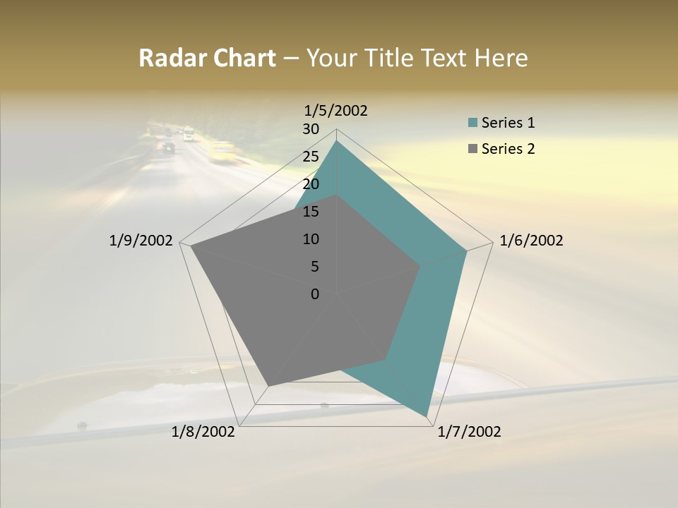 Speed Rear View Driver PowerPoint Template