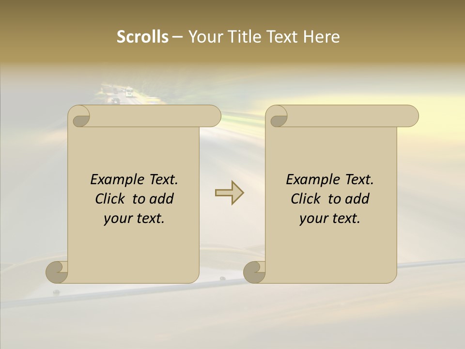 Speed Rear View Driver PowerPoint Template