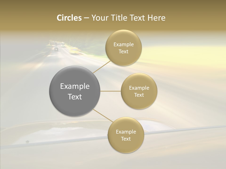 Speed Rear View Driver PowerPoint Template