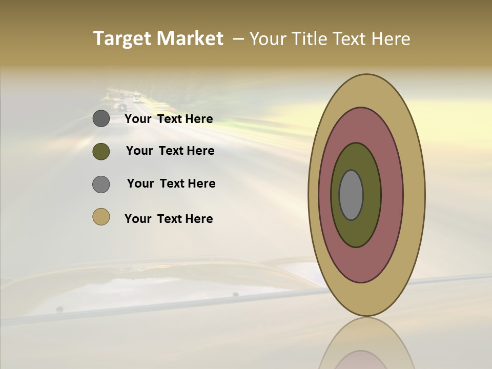 Speed Rear View Driver PowerPoint Template