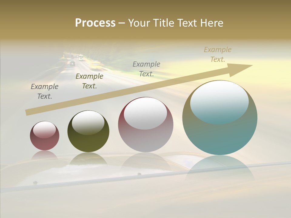 Speed Rear View Driver PowerPoint Template