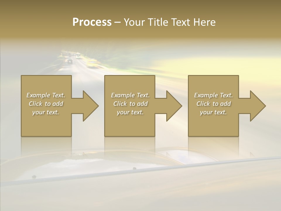 Speed Rear View Driver PowerPoint Template