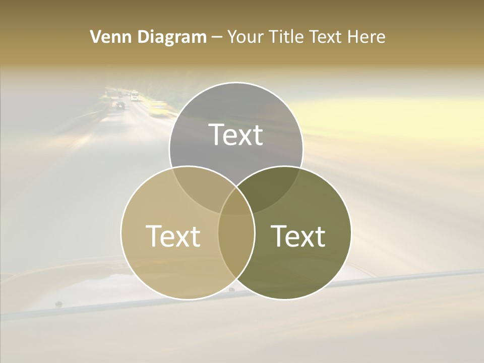 Speed Rear View Driver PowerPoint Template