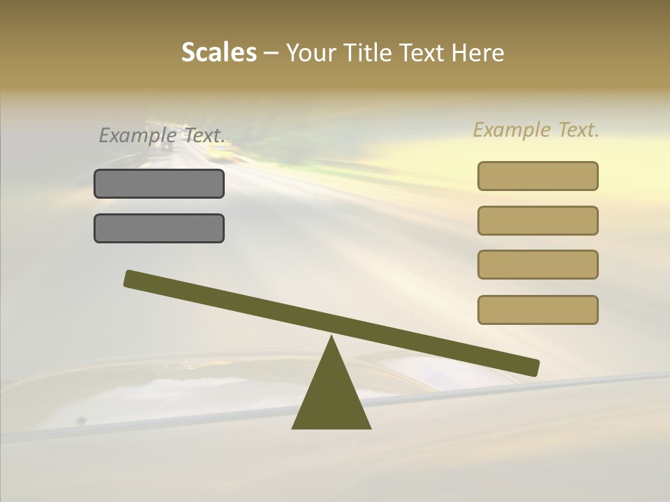 Speed Rear View Driver PowerPoint Template