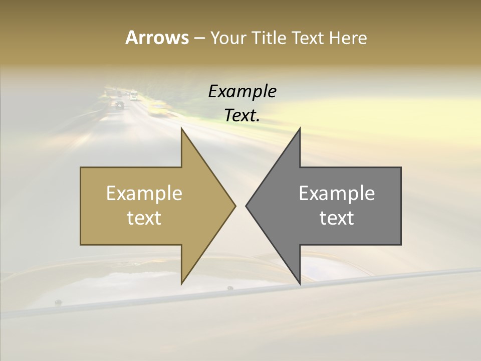 Speed Rear View Driver PowerPoint Template