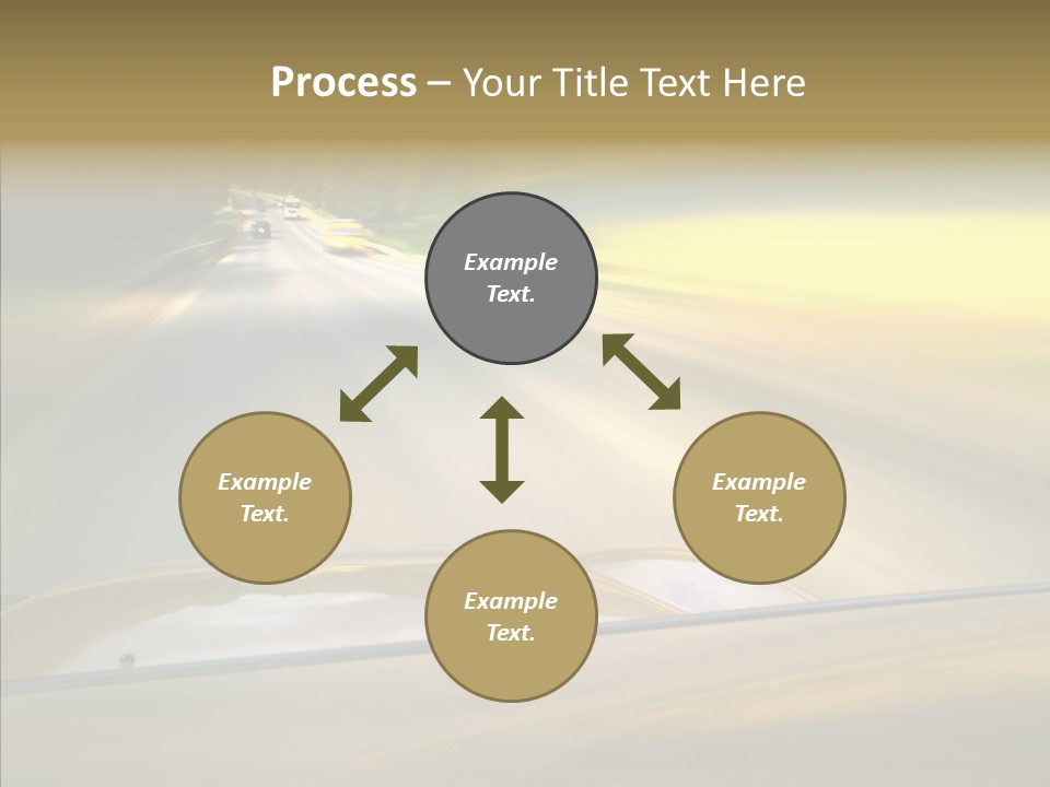Speed Rear View Driver PowerPoint Template