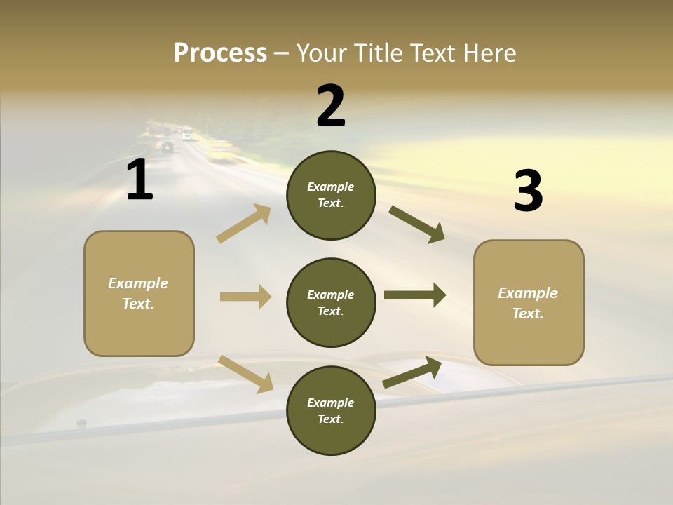 Speed Rear View Driver PowerPoint Template