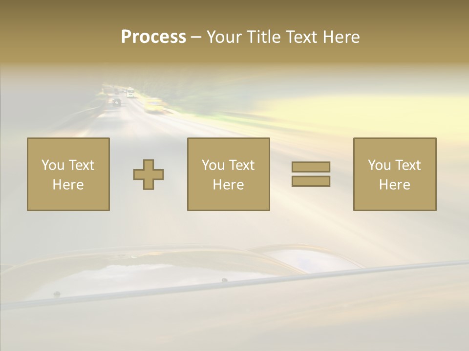 Speed Rear View Driver PowerPoint Template
