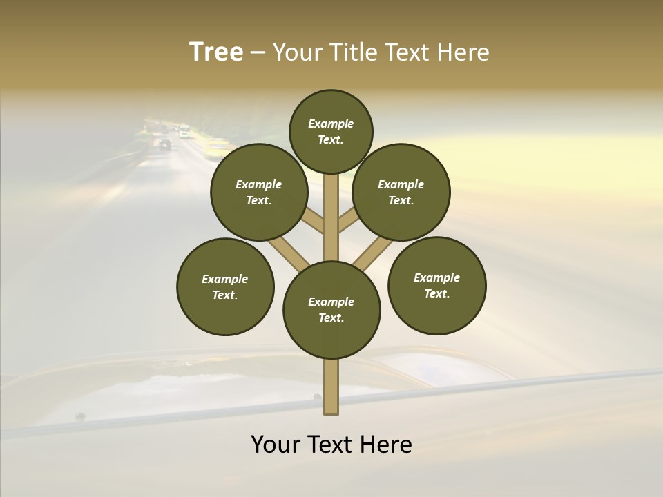 Speed Rear View Driver PowerPoint Template