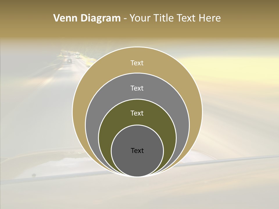Speed Rear View Driver PowerPoint Template