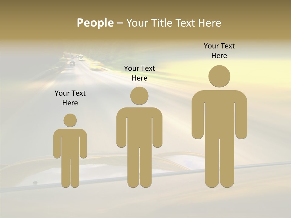 Speed Rear View Driver PowerPoint Template