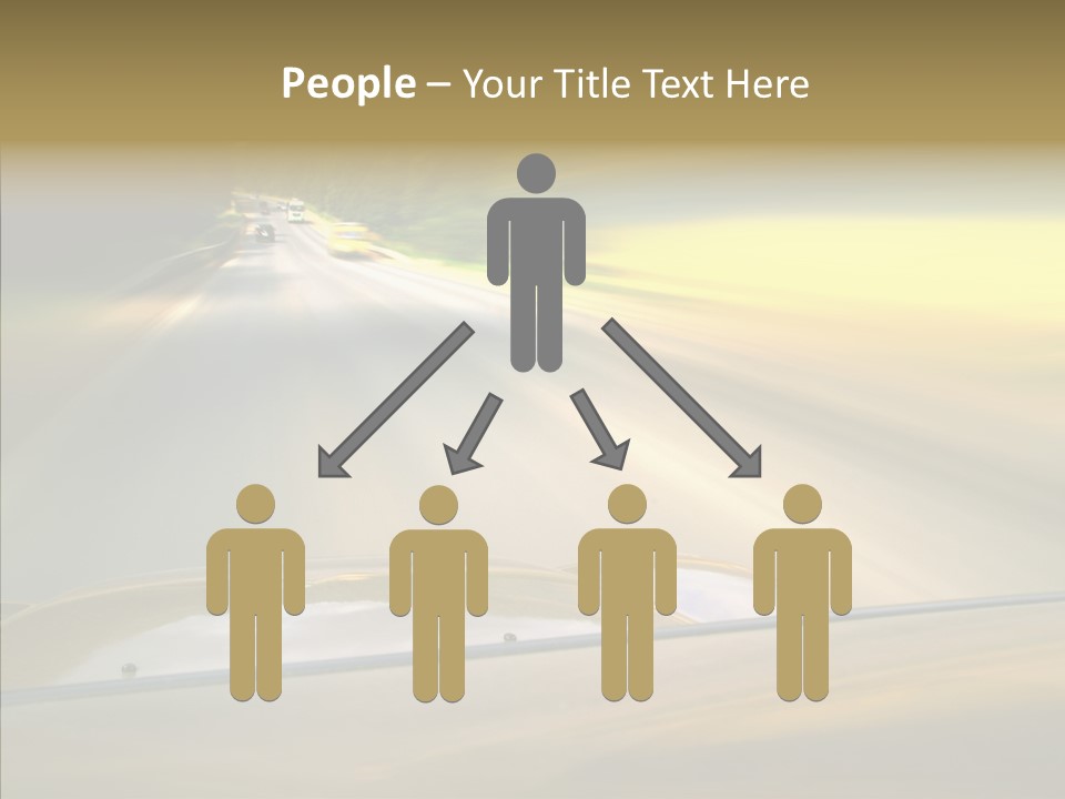 Speed Rear View Driver PowerPoint Template