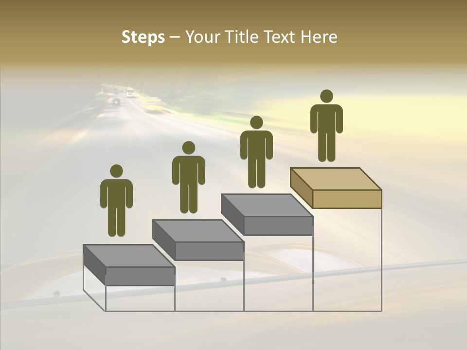 Speed Rear View Driver PowerPoint Template