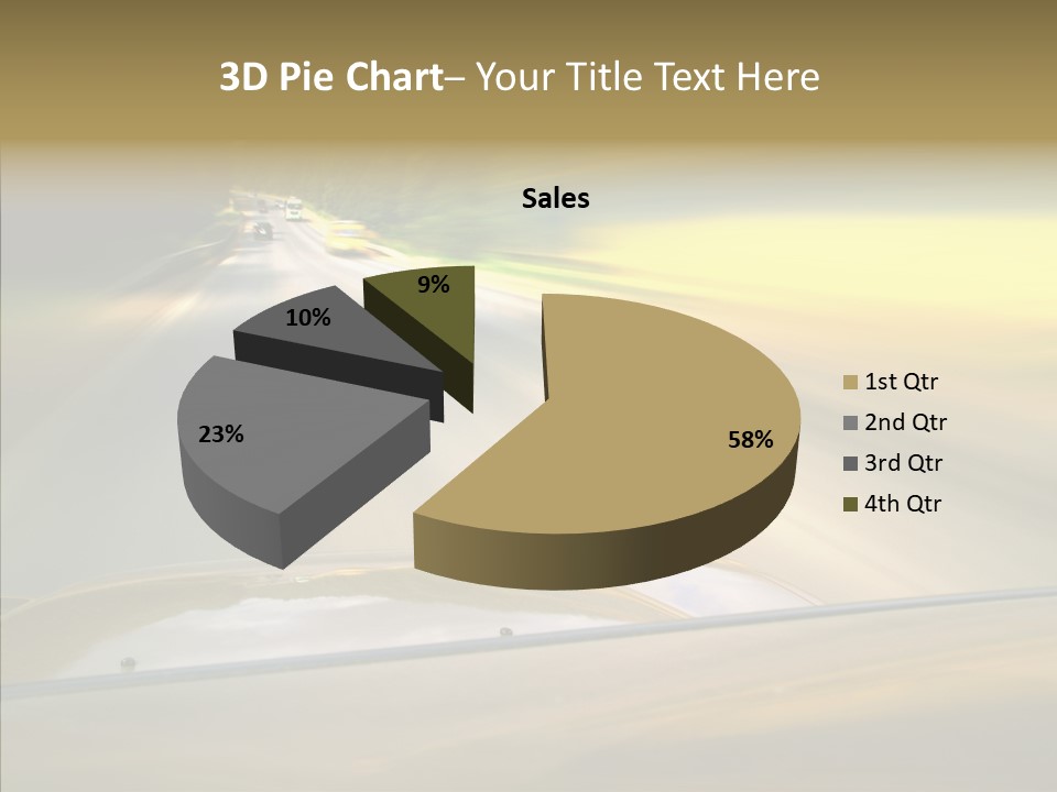 Speed Rear View Driver PowerPoint Template