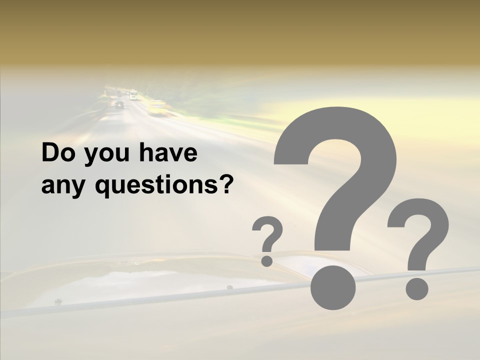 Speed Rear View Driver PowerPoint Template