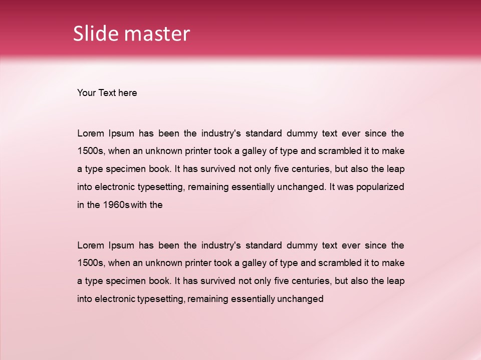 Lines Style Pink PowerPoint Template