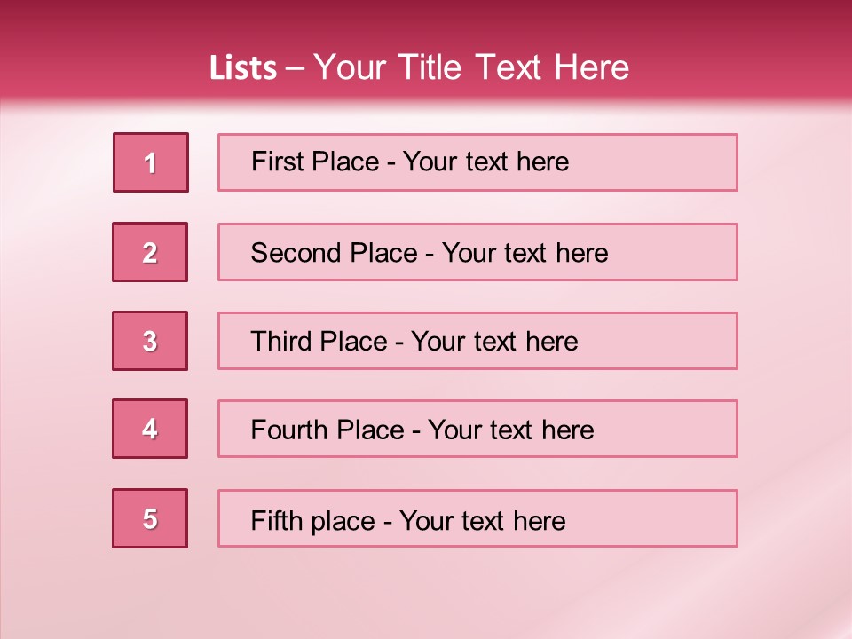 Lines Style Pink PowerPoint Template