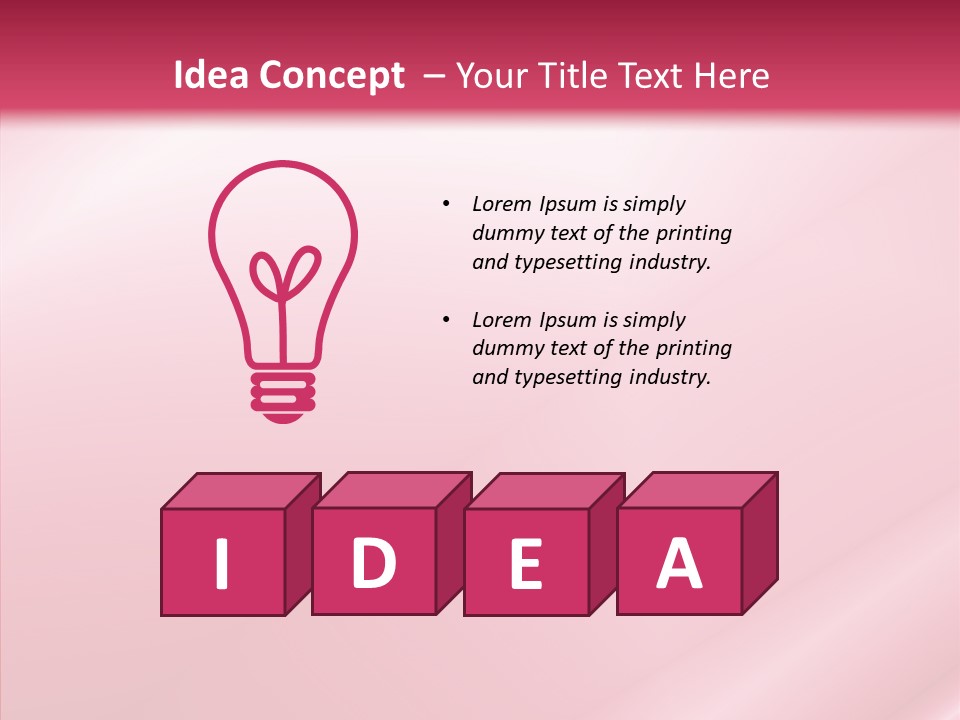 Lines Style Pink PowerPoint Template