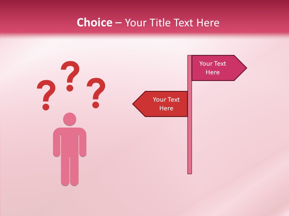 Lines Style Pink PowerPoint Template
