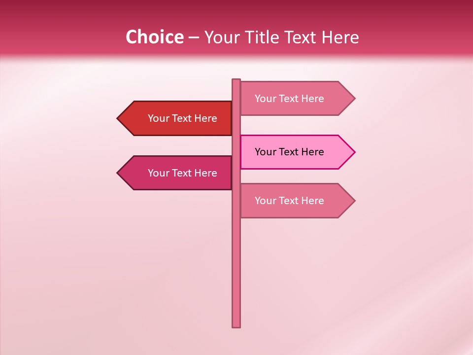 Lines Style Pink PowerPoint Template