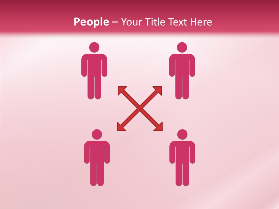 Lines Style Pink PowerPoint Template