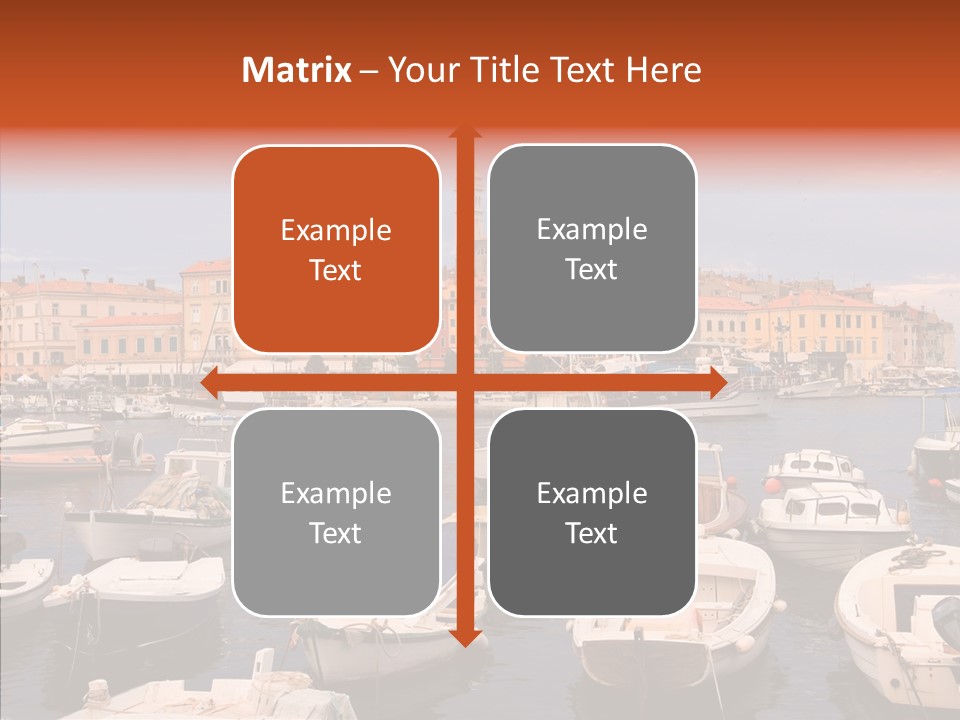 Dock Mediterranean City PowerPoint Template