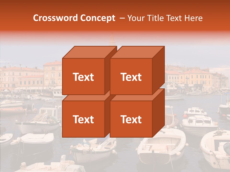 Dock Mediterranean City PowerPoint Template