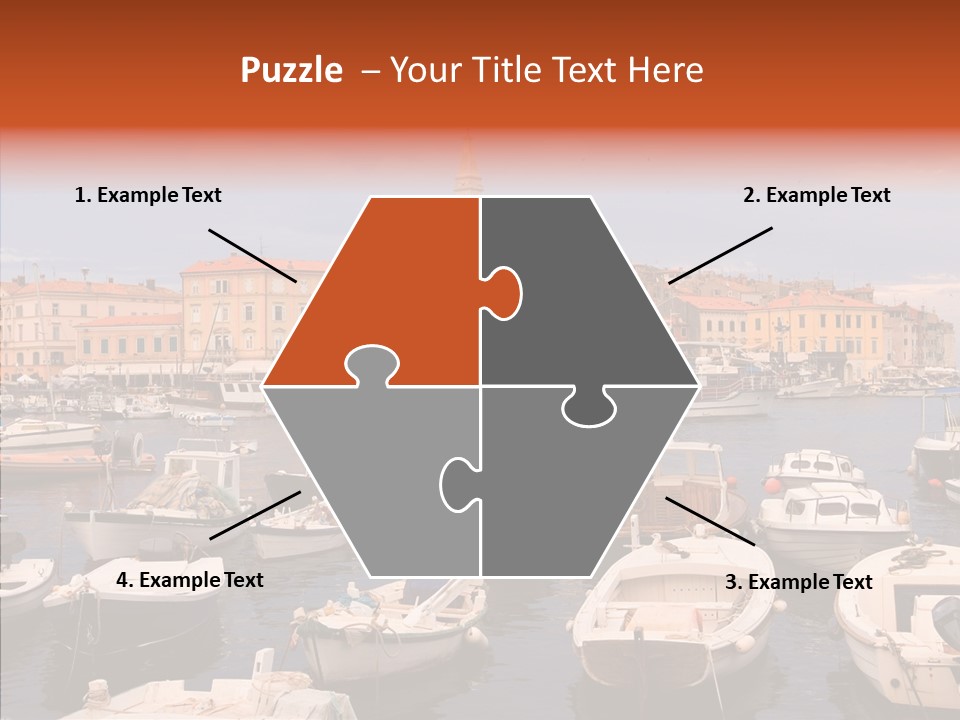 Dock Mediterranean City PowerPoint Template