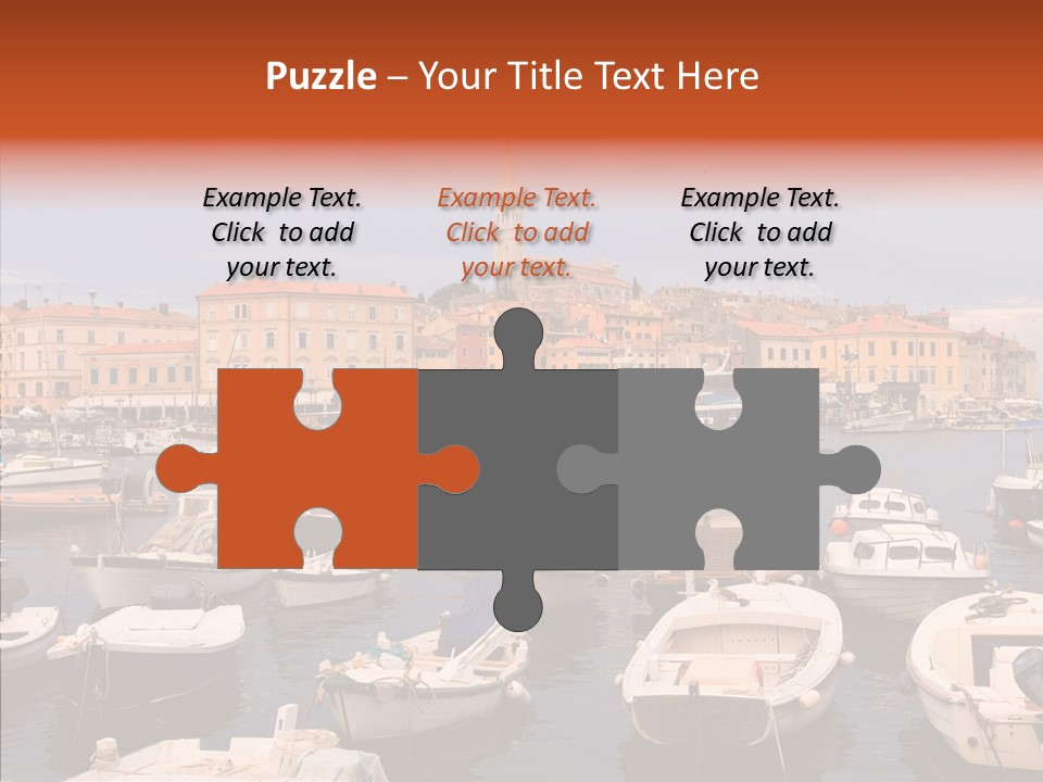 Dock Mediterranean City PowerPoint Template