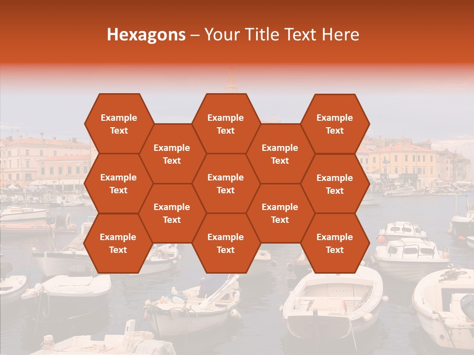 Dock Mediterranean City PowerPoint Template