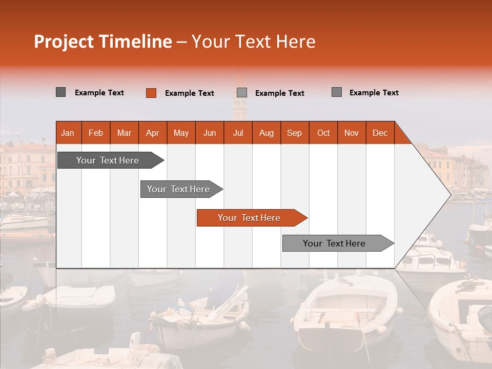 Dock Mediterranean City PowerPoint Template