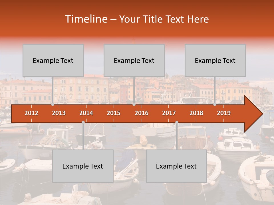 Dock Mediterranean City PowerPoint Template