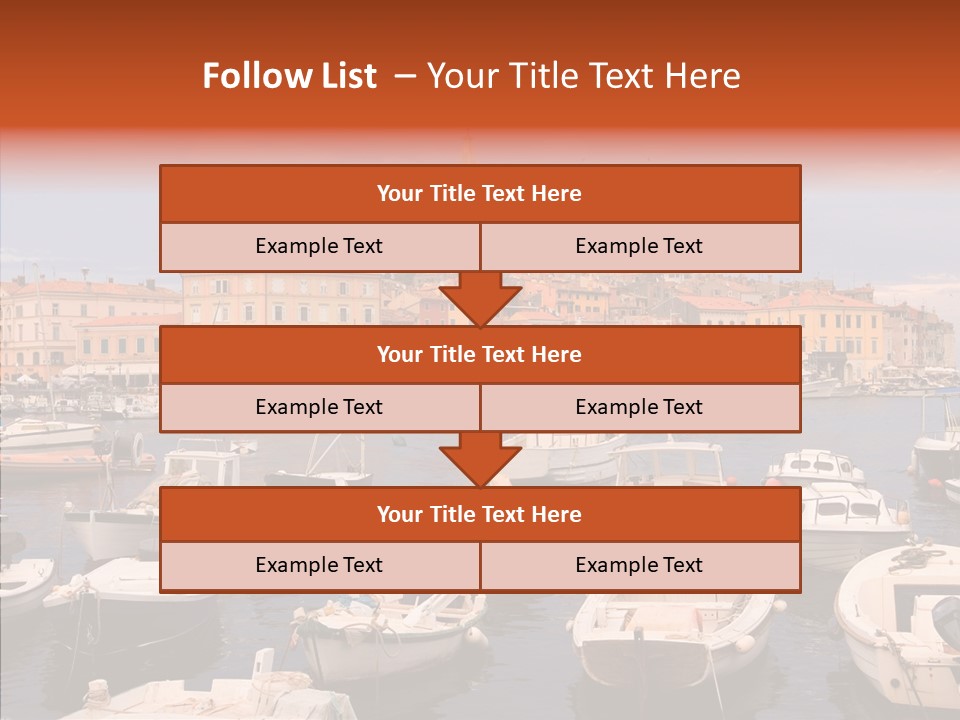 Dock Mediterranean City PowerPoint Template