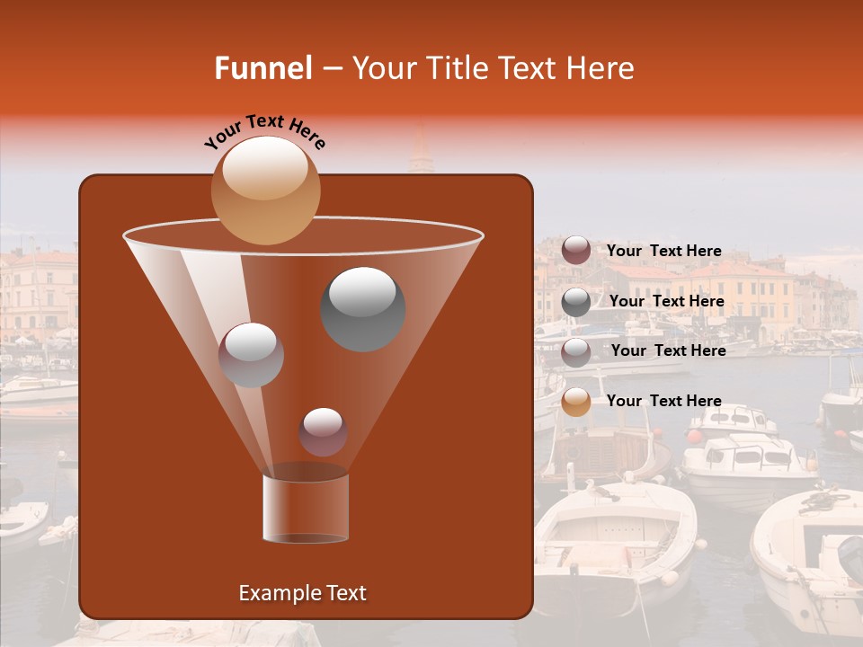 Dock Mediterranean City PowerPoint Template