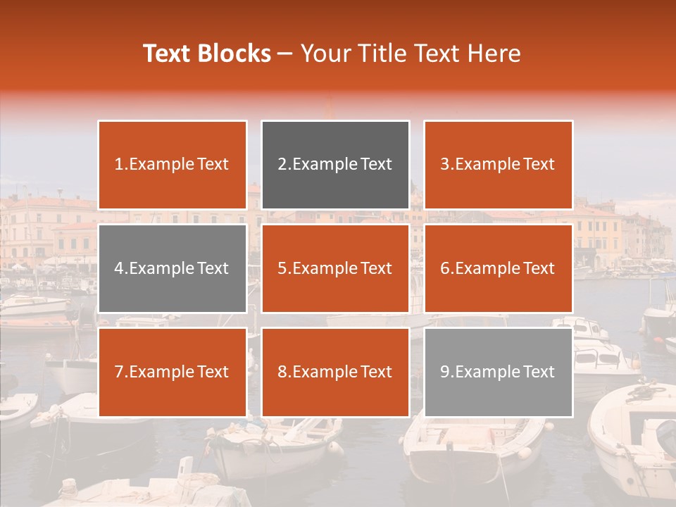 Dock Mediterranean City PowerPoint Template