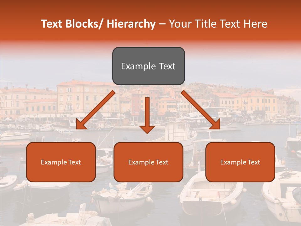 Dock Mediterranean City PowerPoint Template