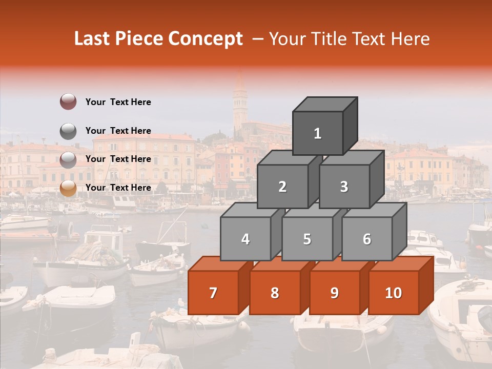 Dock Mediterranean City PowerPoint Template