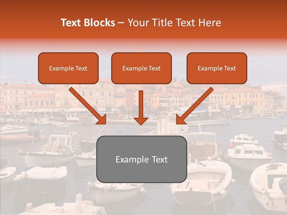 Dock Mediterranean City PowerPoint Template
