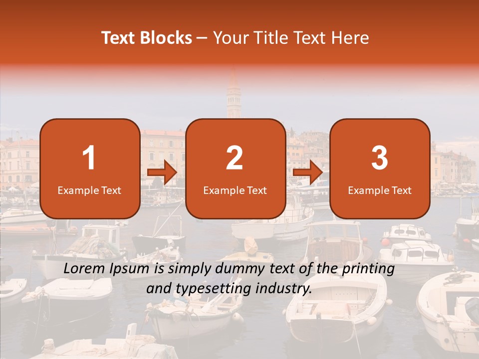 Dock Mediterranean City PowerPoint Template