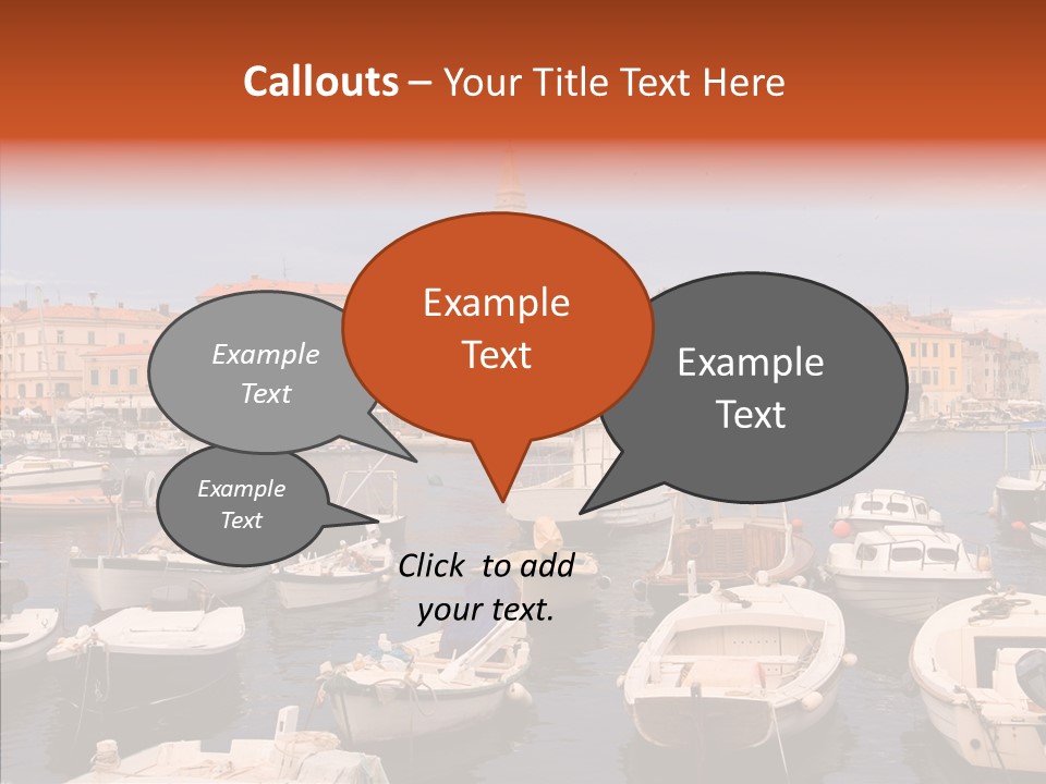 Dock Mediterranean City PowerPoint Template