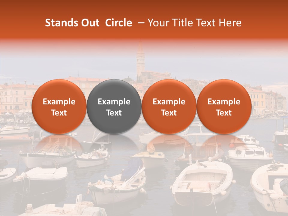 Dock Mediterranean City PowerPoint Template